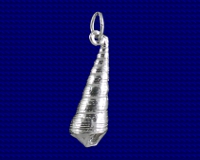 Sterling Silver Turret Shell Charm